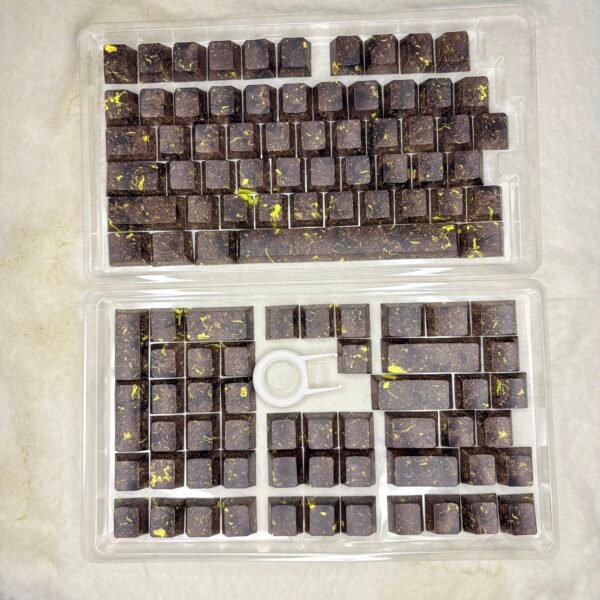 Golden Night Sky PBT Double-Shot Side-Printed Cherry-Profile Shine-Through 131-Keys Keycap