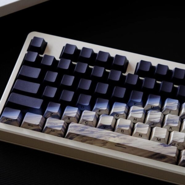 Galaxy Two-Toned Gradient PBT Double-Shot Side-Printed Cherry-Profile Shine-Through 132-Keys Keycap