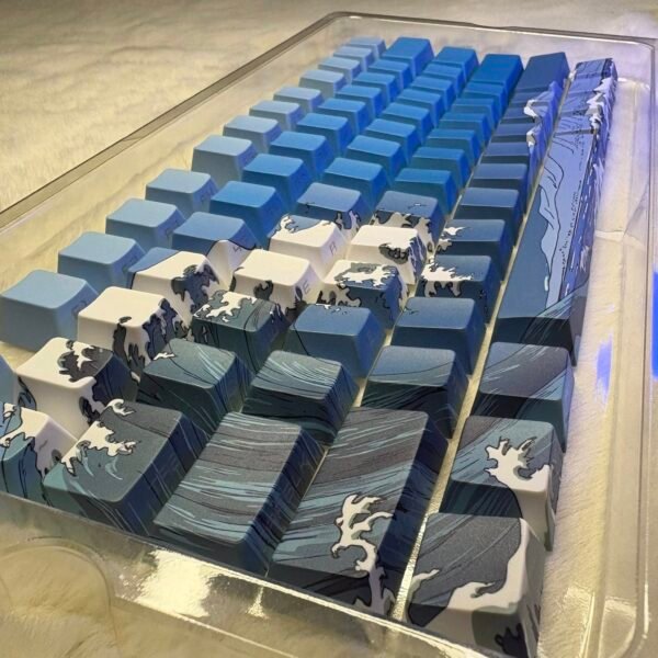 Side Engraved Wave Keycaps