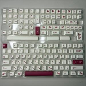 Bloody Key Hat PBT Dye-Sublimated Cherry-Profile Not-Shine-Through Top-Engraved 129 Keys Keycap
