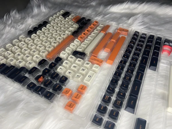 Big Carbon PBT Double-Shot Top-Printed SA-Profile Not-Shine-Through 172-Keys Keycap