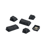 Black Topography PBT Double-Shot Side-Printed Cherry-Profile Shine-Through 132-Keys Keycap