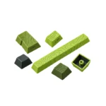 Green Topographic Gradient PBT Double-Shot Cherry-Profile Shine-Through Side-Engraved 135-Keys Keycap