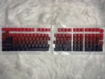 Red and Black Topographic Gradient PBT Double-Shot Cherry-Profile Shine-Through Side-Engraved 135-Keys Keycap - Image 2