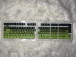 Green Topographic Gradient PBT Double-Shot Cherry-Profile Shine-Through Side-Engraved 135-Keys Keycap - Image 2