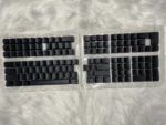 Black Solid PBT Double-Shot Side-Printed Cherry-Profile Shine-Through 132-Keys Keycap - Image 2