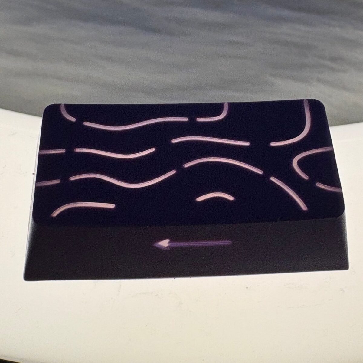 Purple Gradient Topographic PBT Double-Shot Side-Printed Cherry-Profile Shine-Through 135-Keys Keycap - Image 4