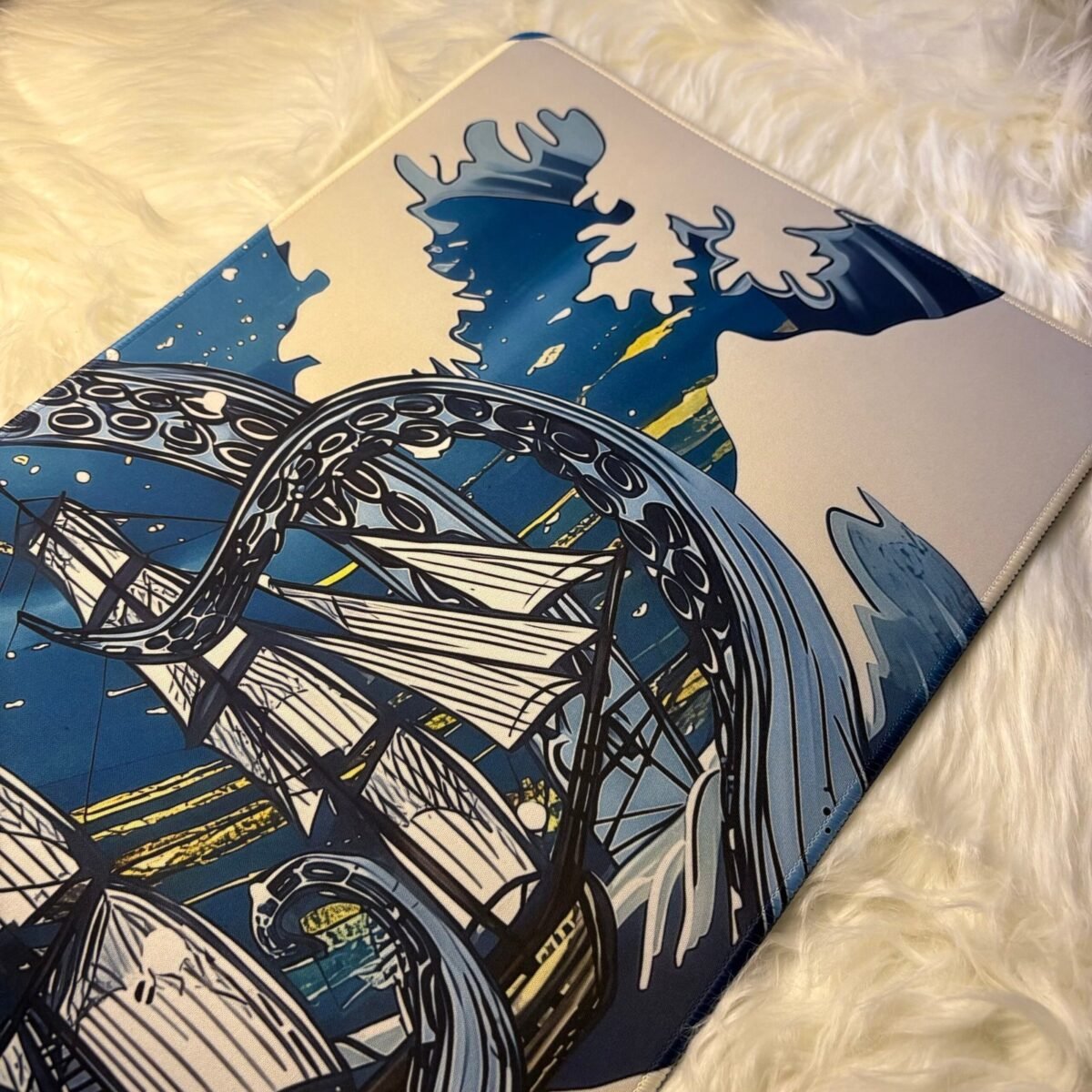 Ship in the Ocean Extended Gaming Mousepad (700×300×5mm) - Image 2
