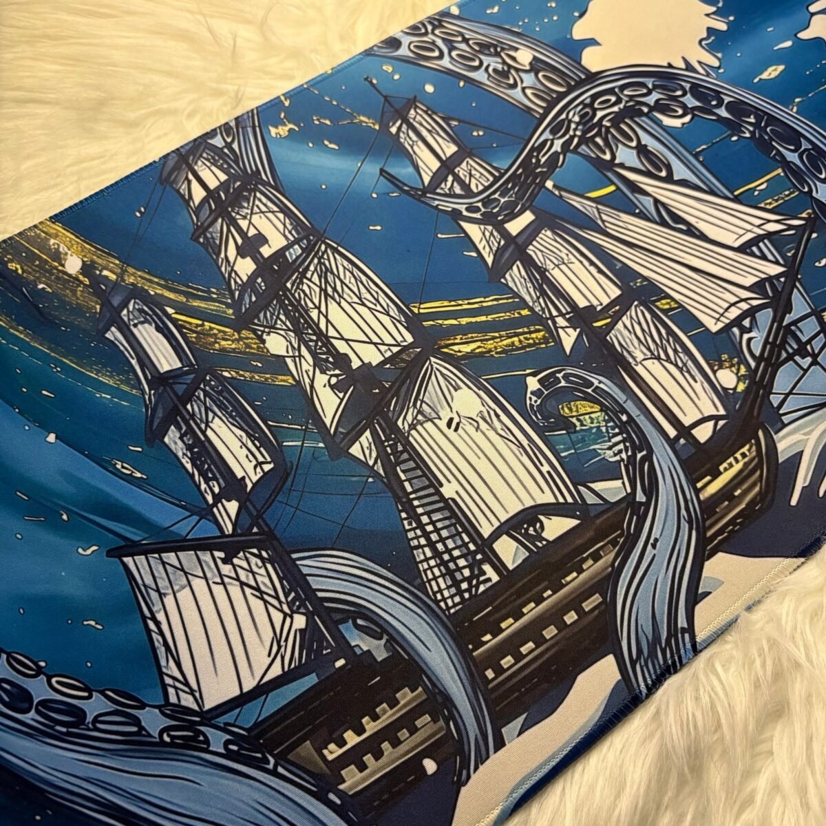 Ship in the Ocean Extended Gaming Mousepad (700×300×5mm) - Image 3
