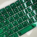 Crystal Green Fully Transparent PC Dye-Sublimated Top-Engraved Cherry-Profile Fully-Shine-Through 115-Keys Keycap - Image 2
