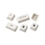 Milky White PBT Dye-Sublimated (single-shot) Not-Shine-Through 124-Keys Keycap