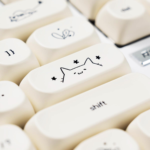 Milky White PBT Dye-Sublimated (single-shot) Not-Shine-Through 124-Keys Keycap - Image 4
