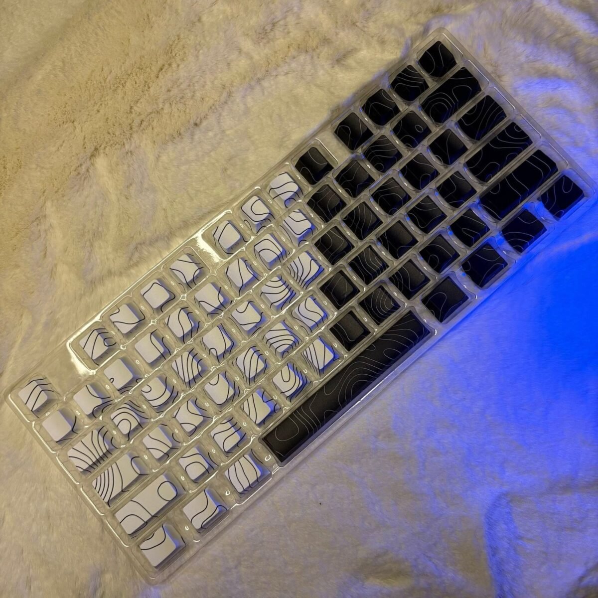 Topographic Two-Toned PBT Double-Shot Die-Sublimated Side-Printed Cherry-Profile Shine-Through 132-Keys Keycap - Image 2