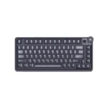 Lingbao MK75 Translucent Black keyboard with Red Rabbit linear switches